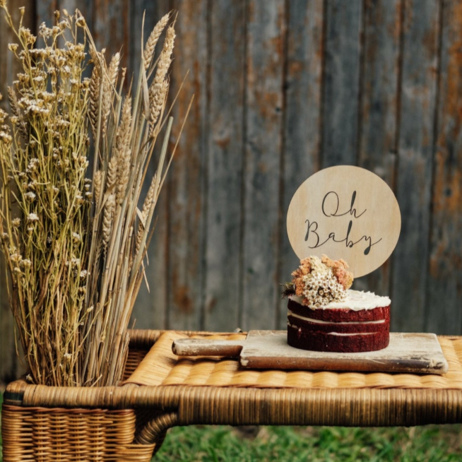
                  
                    Script Cake Topper
                  
                