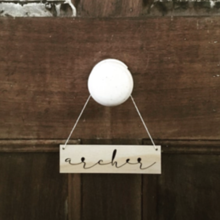 Script Name Plaque