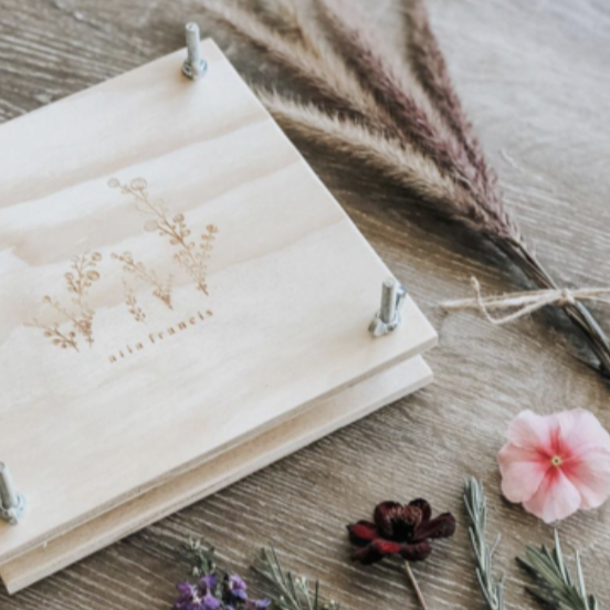 
                  
                    Etched Personalised Flower Press
                  
                